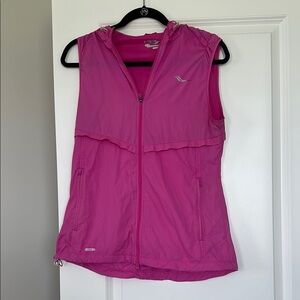 Saucony Pink Hooded Vest